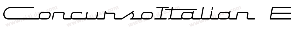 ConcursoItalian BTN Oblique字体转换